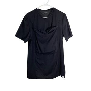LALABU Black Nursing/Tank Overlay Dad Tee